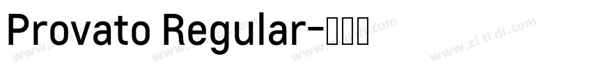 Provato Regular字体转换